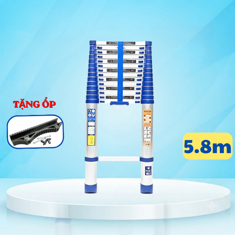 Thang rút đơn Daichi màu xanh 5.8m TDA-58X (TẶNG ỐP)