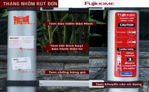 Thang Nhôm Rút Đơn FUJIHOME TLI 440 (4.4m)