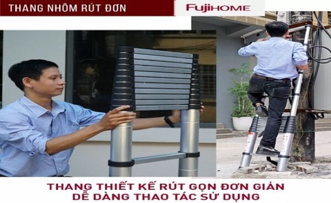 Thang Nhôm Rút Đơn FUJIHOME TLI 440 (4.4m)