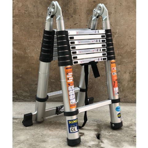 Thang nhôm rút gọn chữ A Ninda ND-50AI