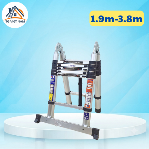 Thang rút chữ a Daichi màu đen 1.9+1.9m TDA-19+19