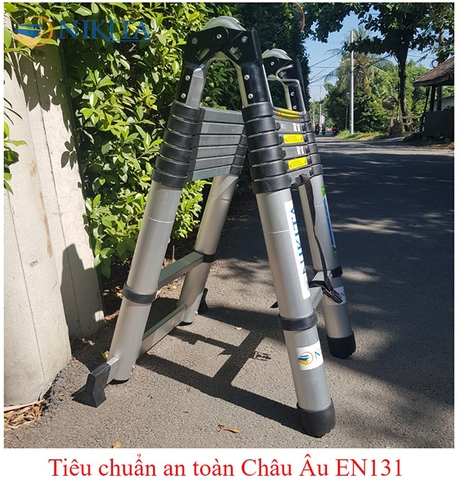 Thang nhôm rút đa năng KHÓA KÉP NKT-AT50