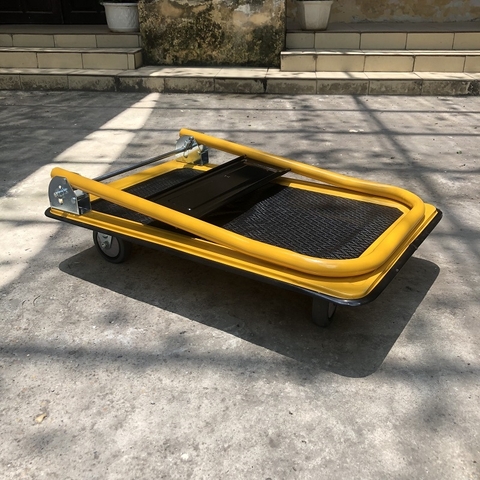 Xe đẩy hàng sàn thép bánh chống ồn HL-150 (100-150kg)