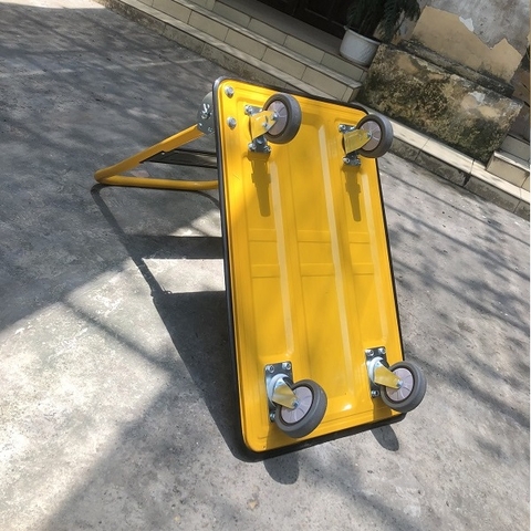 Xe đẩy hàng sàn thép bánh chống ồn HL-150 (100-150kg)
