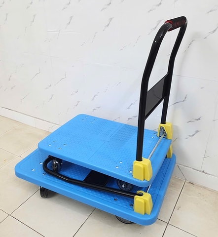 Xe đẩy hàng sàn nhựa bánh chống ồn 300kg FD-N300