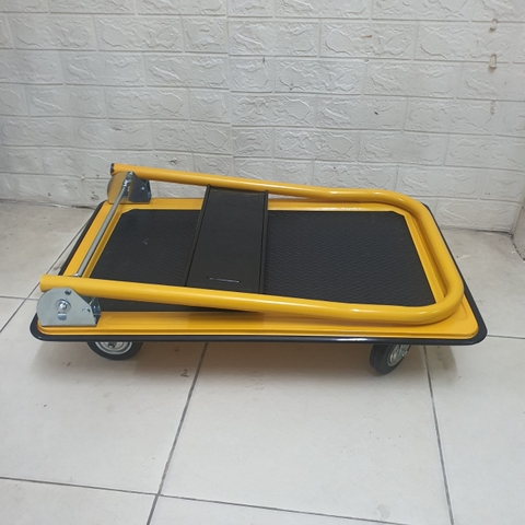 Xe đẩy hàng 4 bánh sàn thép T-100 (100kg)