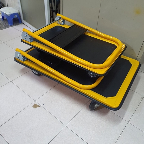 Xe đẩy hàng sàn thép 4 bánh T200 (200kg)