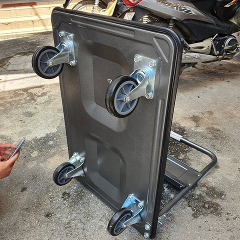 Xe đẩy hàng 4 bánh phủ nhám Advindeq HT-320 (320kg)