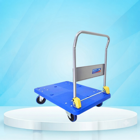 Xe đẩy hàng Feida 300kg sàn nhựa bánh chống ồn FD-300