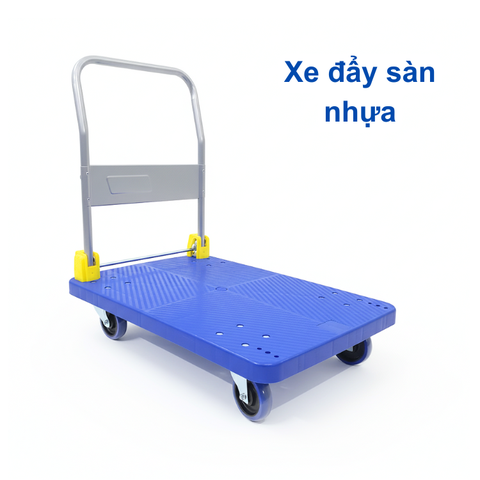 Xe đẩy hàng sàn nhựa 300kg KB-400