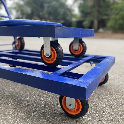 Xe kéo hàng 4 bánh khung xương thép 300-350kg