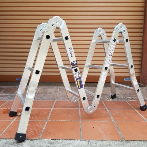 Thang Nhôm Gấp Chữ M Ninda ND-404 (2.25m)