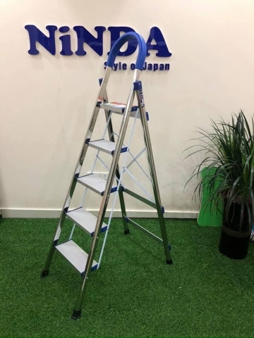 Thang ghế inox 4 bậc NiNDA NDI-04 (SS-44)