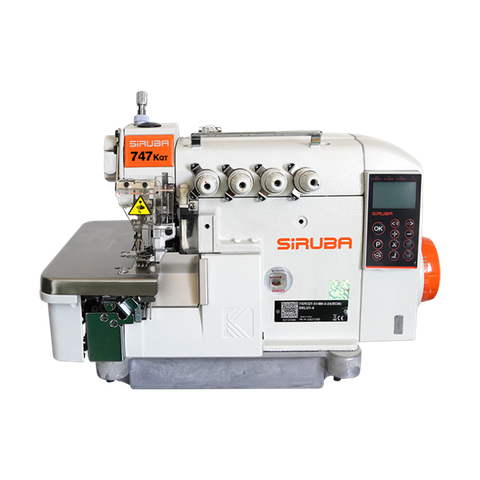 Máy vắt sổ liền thân cắt chỉ và nâng chân vịt bằng moto bước