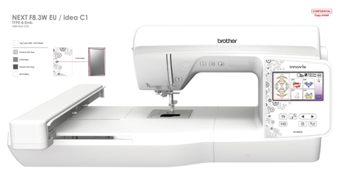 Máy thêu vi tính 1 đầu 1 kim Brother NV880E