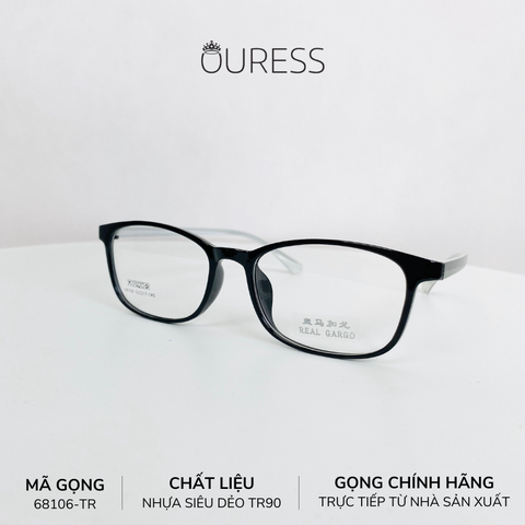 Gọng kính nhựa 68106 thời trang nam nữ siêu nhẹ siêu bền OURESS