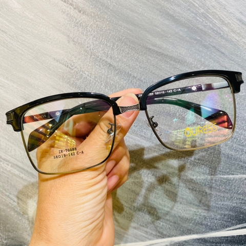 Gọng kính cận ZR76088 ZR76072 nhựa hợp kim thời trang mắt kính OURESS nam nữ siêu bền