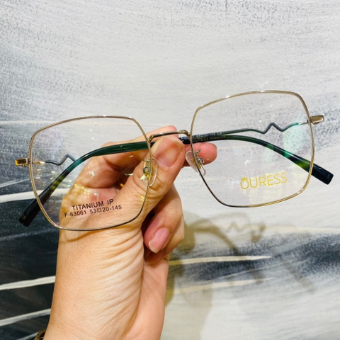 Gọng kính cận F63061 F63025 2031 titan thời trang mắt kính OURESS nam nữ siêu nhẹ siêu bền