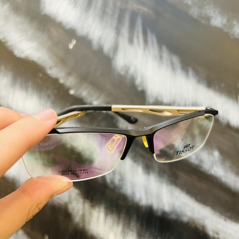 Gọng kính nhựa nửa khung xẻ cước 8063 thời trang nam nữ siêu nhẹ siêu bền OURESS