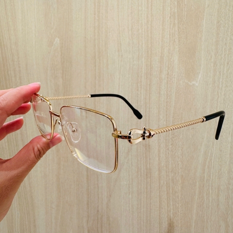 Gọng kính 16082 titanium cận/viễn/loạn nam nữ thời trang cá tính mắt kính OURESS