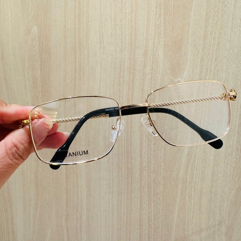 Gọng kính 16082 titanium cận/viễn/loạn nam nữ thời trang cá tính mắt kính OURESS