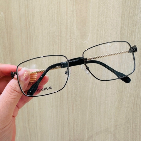 Gọng kính 16082 titanium cận/viễn/loạn nam nữ thời trang cá tính mắt kính OURESS