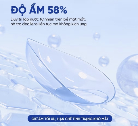 Kính áp tròng mềm SEED 1 ngày không màu