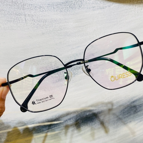 Gọng kính titanium 9065 1276 thời trang nam nữ siêu nhẹ siêu bền OURESS