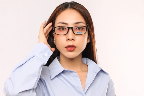 Gọng kính nhựa 86017 thời trang nam nữ siêu nhẹ siêu bền OURESS