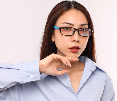 Gọng kính nhựa 86017 thời trang nam nữ siêu nhẹ siêu bền OURESS