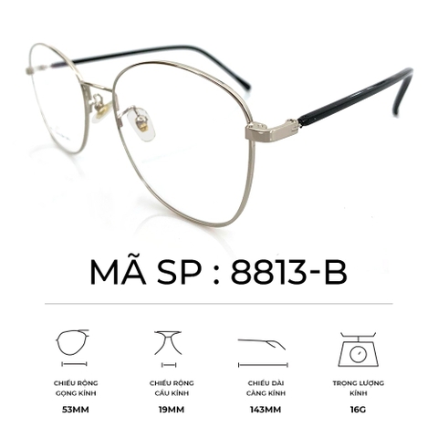 GỌNG KÍNH HỢP KIM SIÊU NHẸ THỜI TRANG - 8813