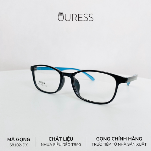 Gọng kính nhựa 68102 thới trang nam nữ siêu nhẹ siêu bền OURESS
