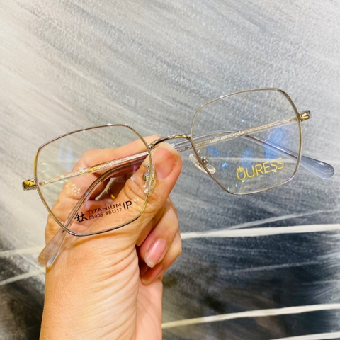 Gọng kính cận 85005 và 5201316 chất liệu titan thời trang mắt kính OURESS nam nữ siêu nhẹ siêu bền