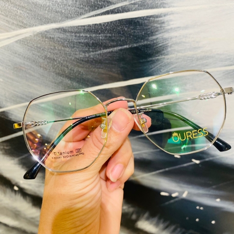 Gọng kính cận F63093 F63087 F63023 B2007 chất liệu titan thời trang mắt kính OURESS nam nữ siêu nhẹ siêu bền
