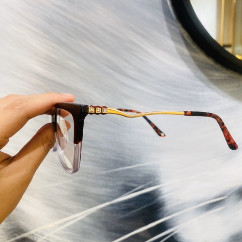 Gọng kính unisex nhựa Acetate cao cấp, dáng mắt mèo thời trang AC8028