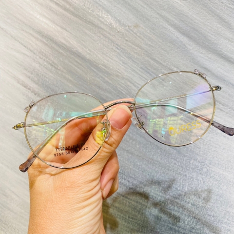Gọng kính cận 9753 8920 hợp kim thời trang mắt kính OURESS nam nữ siêu nhẹ siêu bền
