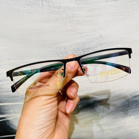 Gọng kính cận 3312 A7085 hợp kim cước OURESS thời trang nam nữ siêu bền