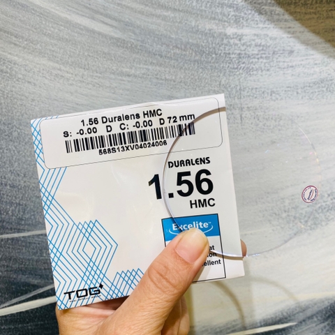 Tròng kính tog cận/viễn/loạn có độ 1.56 phủ hmc chống uv giảm trầy xước chính hãng mắt kính OURESS