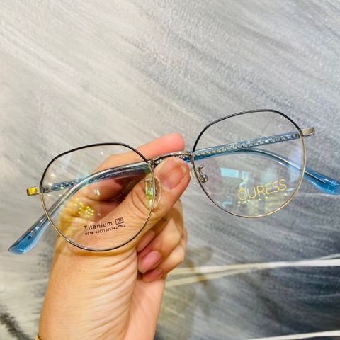 Gọng kính cận 2035 2018 5201315 titan thời trang mắt kính OURESS nam nữ siêu nhẹ siêu bền