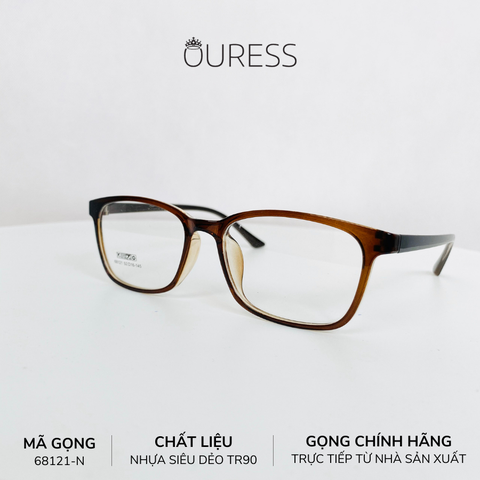 Gọng kính nhựa 68121 thời trang nam nữ siêu nhẹ siêu bền OURESS