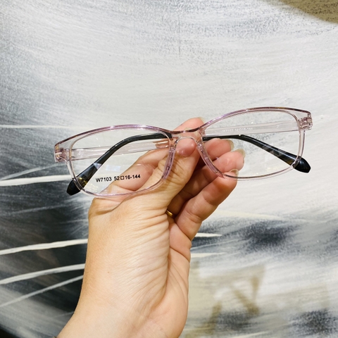 Gọng kính nhựa w7103 thời trang nam nữ siêu nhẹ siêu bền OURESS