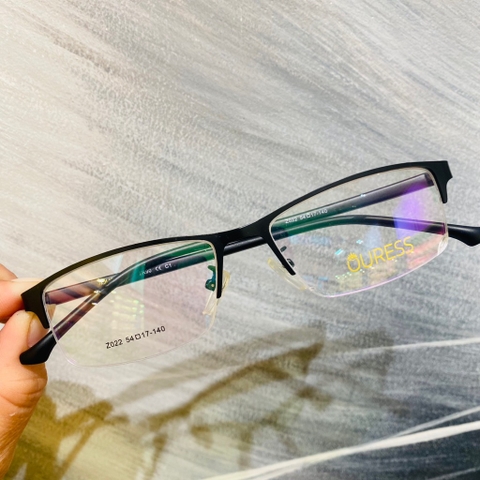Gọng kính cận Z024 Z022 9334 nửa khung hợp kim mắt kính OURESS thời trang nam nữ siêu bền