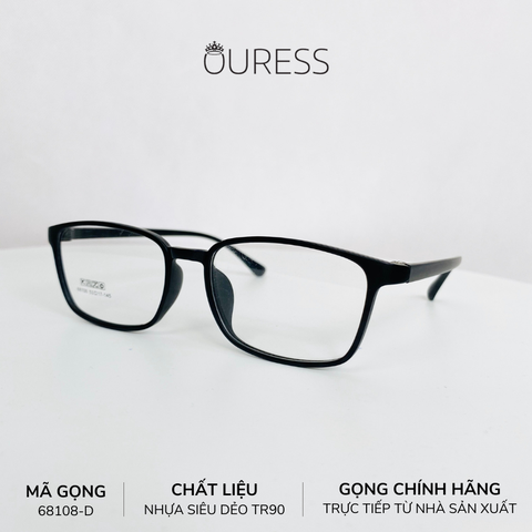 Gọng kính nhựa 68108 thời trang nam nữ siêu nhẹ siêu bền OURESS