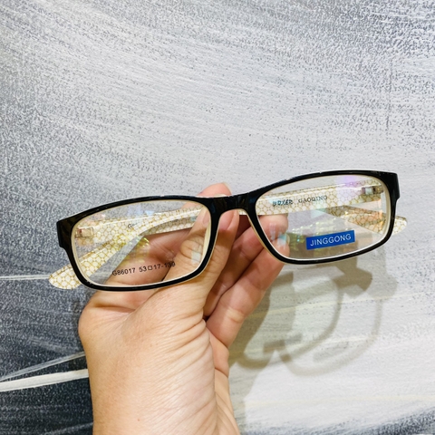 Gọng kính nhựa 86017 thời trang nam nữ siêu nhẹ siêu bền OURESS