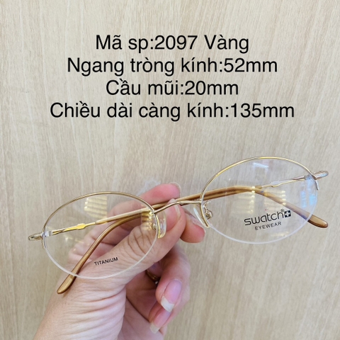Gọng kính titanium 8163 6816 8709 8097 2097 2098 nửa khung thời trang nữ cao cấp OURESS
