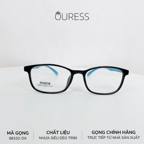 Gọng kính nhựa 68102 thới trang nam nữ siêu nhẹ siêu bền OURESS