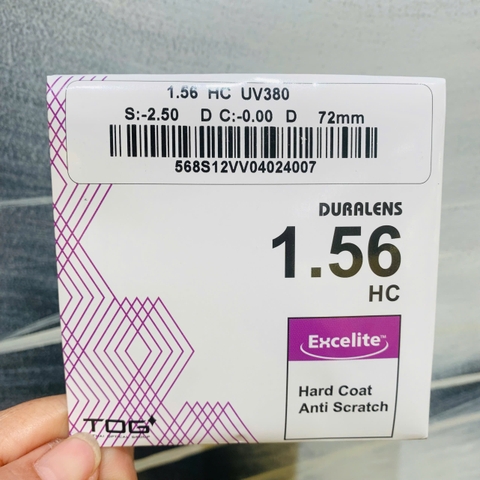 Tròng kính tog cận/viễn/loạn 1.56 hc có độ chính hãng mắt kính OURESS