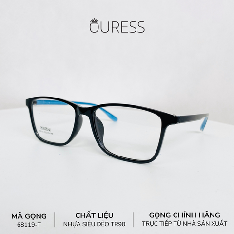 Gọng kính nhựa 68119 thời trang nam nữ siêu nhẹ siêu bền OURESS