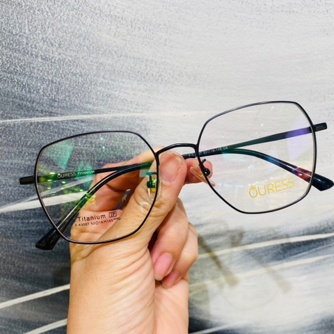 Gọng kính cận F63093 F63087 F63023 B2007 chất liệu titan thời trang mắt kính OURESS nam nữ siêu nhẹ siêu bền