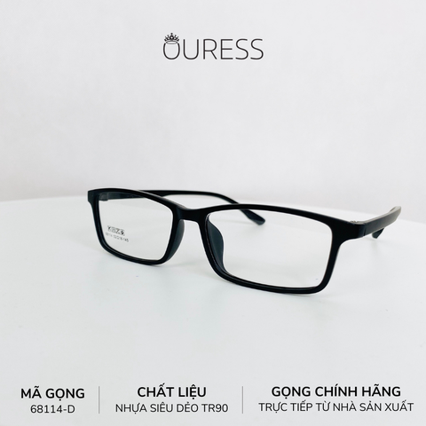 Gọng kính nhựa 68114 thời trang nam nữ siêu nhẹ siêu bền OURESS